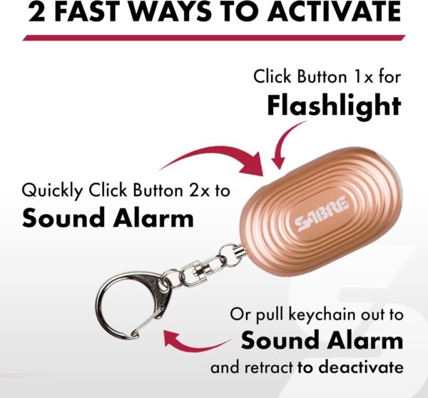 SABRE Personal Safety Kit with Pepper Spray and 2-in-1 Perso...