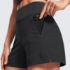 CRZ YOGA Women's Lightweight Mid Rise Hiking Shorts 4'' - St...