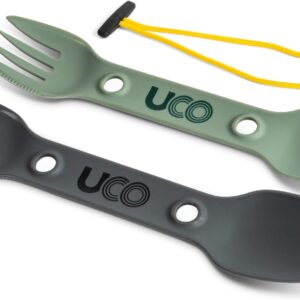 UCO Utility Spork 3-in-1 Combo Spoon-Fork-Knife Utensil, 2-P...