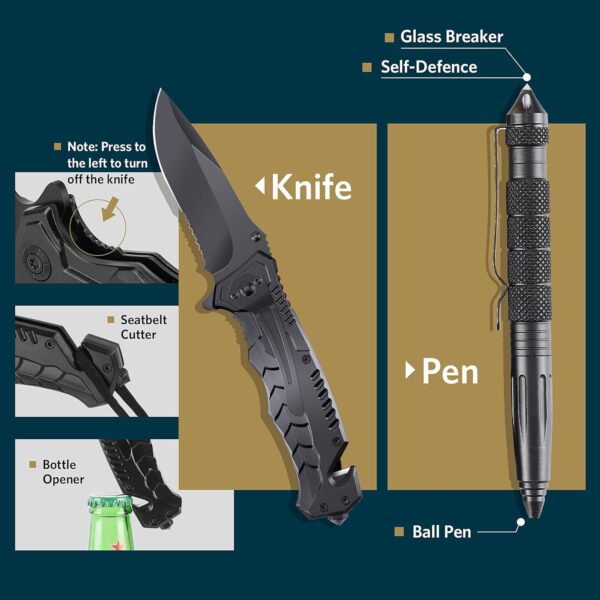 Survival Kits, Gifts for Christmas Men Dad Husband Him, 13 i...
