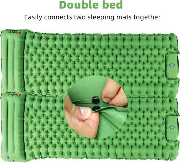 Camping Sleeping Pad, Ultralight Camping Mat with Pillow Bui...
