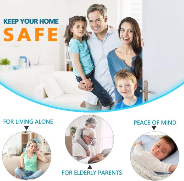 Home Security Door Lock Reinforcement - Child Proof High Sec...