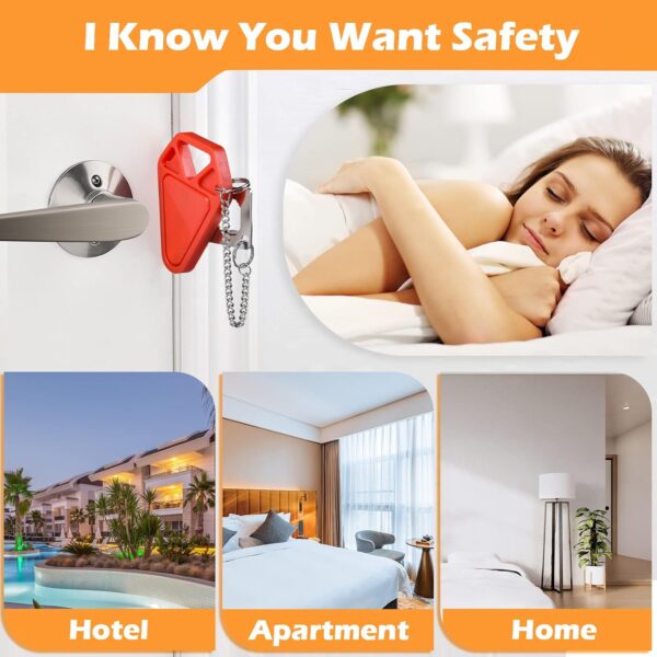Portable Door Lock Travel Door Locks for Hotel Rooms Apartme...