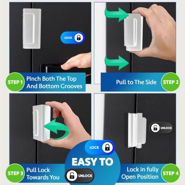Dwell+Good Door Locks (2-Pack) - Easy To Install Aluminum Ho...
