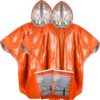 2025 Thickened Emergency Rain Poncho with Mylar Blanket Line...
