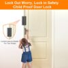 Home Security Door Reinforcement Lock, Upgraded Front Door L...