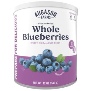 Augason Farms Freeze Dried Whole Blueberries Can, Emergency ...