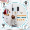 Home Security Door Lock Reinforcement - Child Proof High Sec...