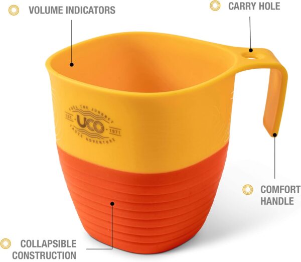 UCO Collapsible Camp Cup for Camping, Backpacking, and Hikin...