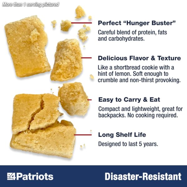4Patriots Emergency Food Bars: Non-Perishable S.O.S Ration D...