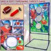 Football Toss Game with 4 Inflatable Balls, Football Throwin...