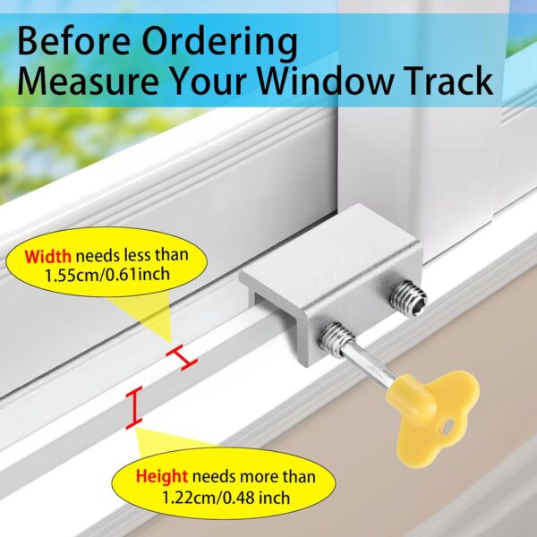Window Locks (4 Sets), Window Locks for Up and Down Windows,...
