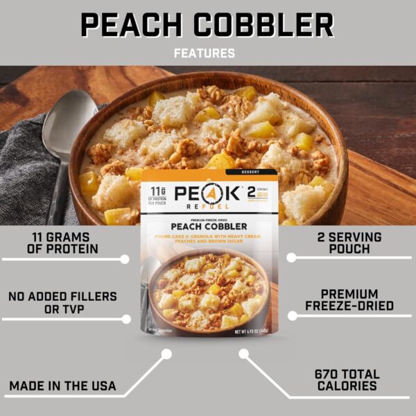 Peak Refuel Peach Cobbler | Real Ingredients | Ready in Minu...