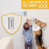 Home Security Door Lock, 2 Pack Childproof Door Reinforcemen...