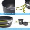 Odoland Camping Cookware Stove Carabiner Canister Stand Trip...
