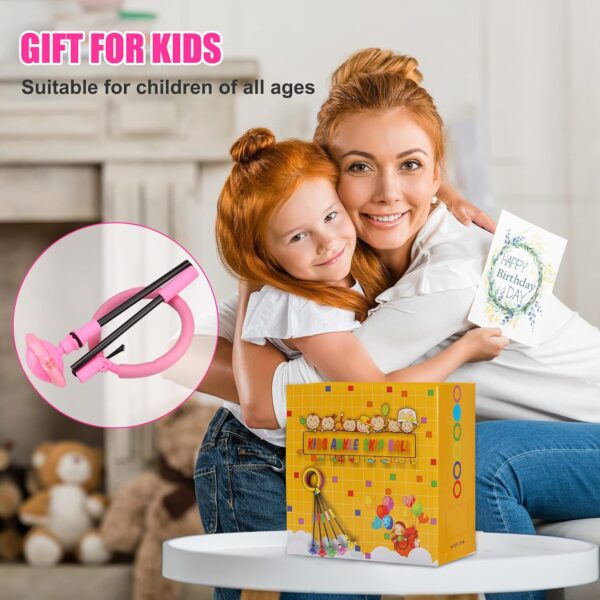 Ankle Skip Ball for Kids - Foldable Flash Wheel Skip Ball, O...