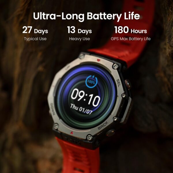 Amazfit Refurbished T-Rex 3 Rugged Military Smart Watch 48mm...