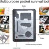 Outdoor Survival Kit 7 in 1,Mini Emergency Survival Gear Sma...