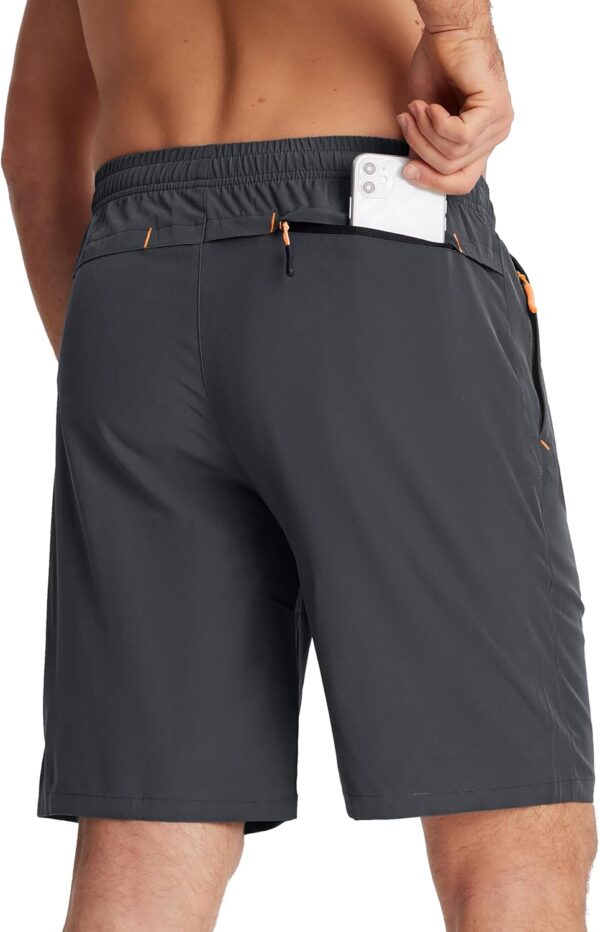 TACVASEN Men's Running Athletic Shorts 9" Quick Dry Workout ...