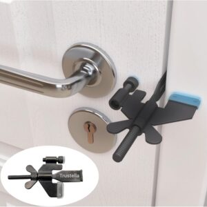 Original Trustella Heavy-Duty Portable Door Lock - Stainless...