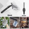 Military-Grade Survival Shovel High Carbon Steel Tactical Sh...