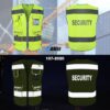 TCCFCCT Security Vest for Men Women 9 Pockets High Visibilit...