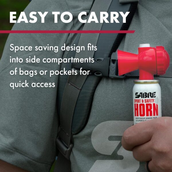 SABRE Sport and Safety Horn, 130 dB Air Horn, 60 ¼ Second or...