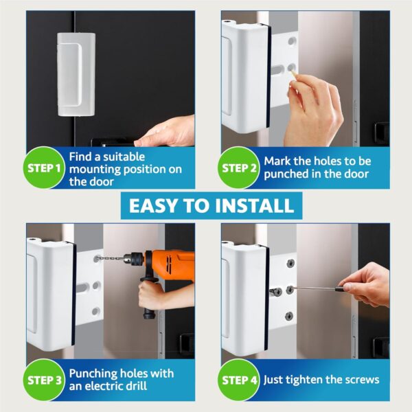 Dwell+Good Door Locks (2-Pack) - Easy To Install Aluminum Ho...