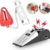 Portable Door Lock & Door Stop Alarm,Dual Protection Securit...