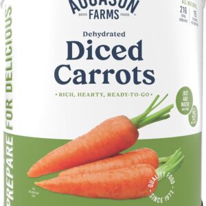 Augason Farms Dehydrated Diced Carrots Can, Emergency Food S...