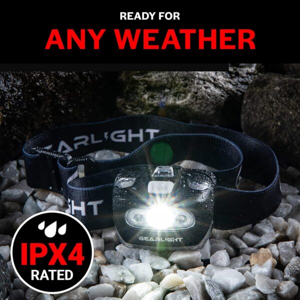 GearLight 2Pack LED Headlamp - Outdoor Camping Head Lamps wi...