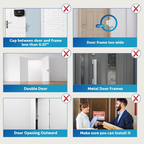 Dwell+Good Door Locks (2-Pack) - Easy To Install Aluminum Ho...