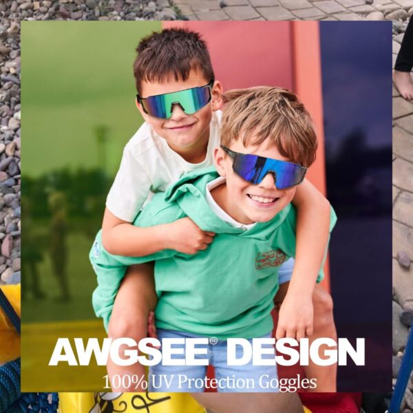 3 Pack Kids Baseball Sunglasses Youth Sports Football Softba...