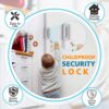 Home Security Door Lock 3 Pack Metal Door Reinforcement Lock...