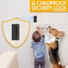 Home Security Door Reinforcement Lock - Child Proof High Sec...