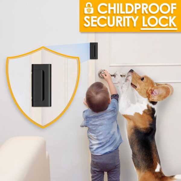 Home Security Door Reinforcement Lock - Child Proof High Sec...