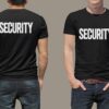fresh tees Security Shirt 2 Sided Front Back Print | Event S...