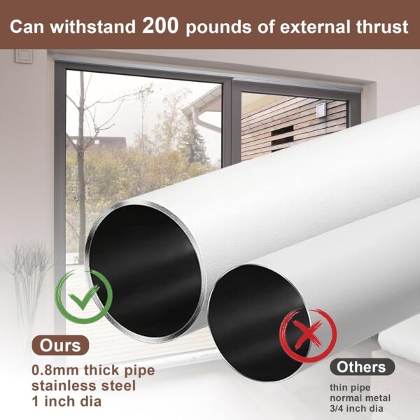 BeBecome Sliding Door Security Bar，17-50 inch Adjustable Pat...