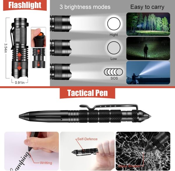 Gifts for Men Dad Husband, Christmas Day, Survival Kits 14 i...