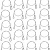 20 Pack Safety Security Cable, 25.5" Stainless Steel Wire Ro...