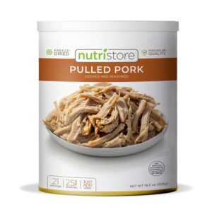 Nutristore Freeze Dried Pulled Pork | Pre-Cooked Shelf Stabl...