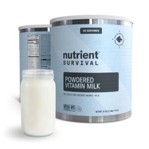 Nutrient Survival Vitamin Powdered Milk, Freeze Dried Preppe...