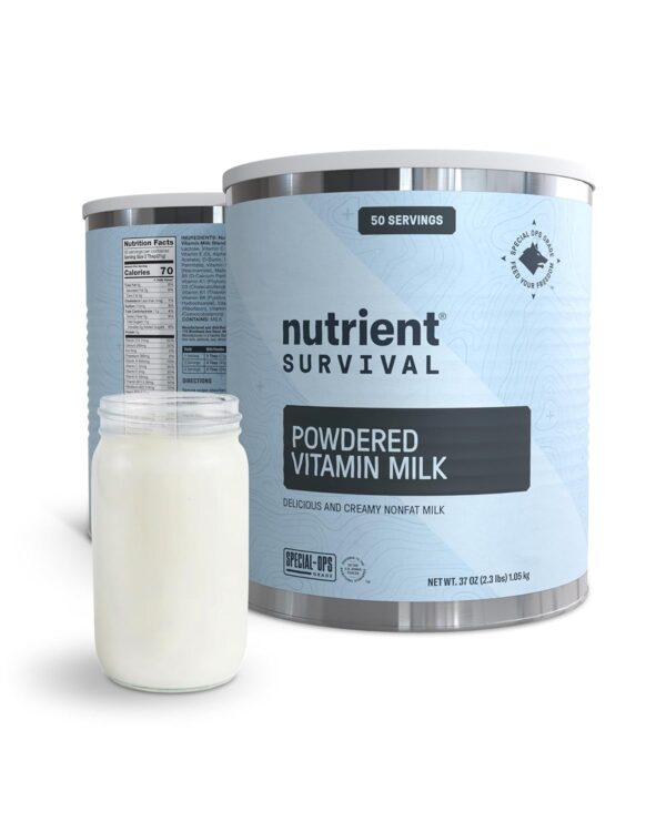 Nutrient Survival Vitamin Powdered Milk, Freeze Dried Preppe...