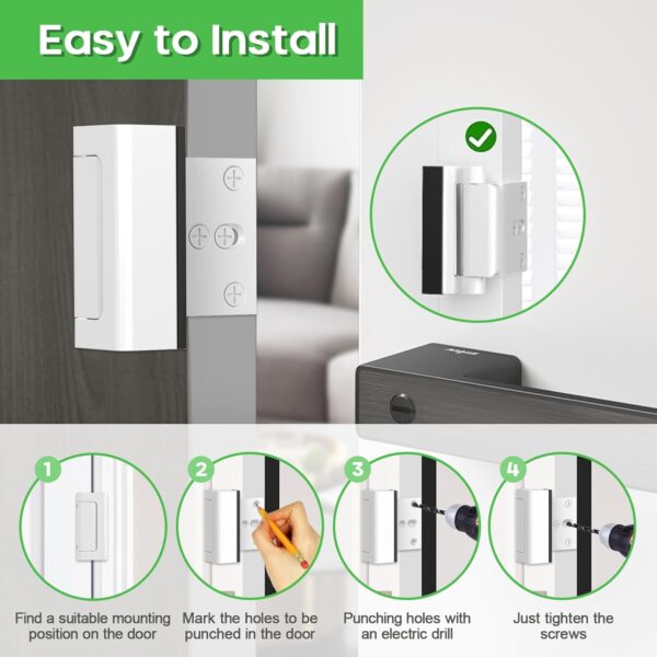 Home Security Door Lock, Childproof Door Reinforcement Lock,...