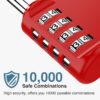Puroma 4 Pack Combination Lock for Locker 4 Digit Outdoor Wa...