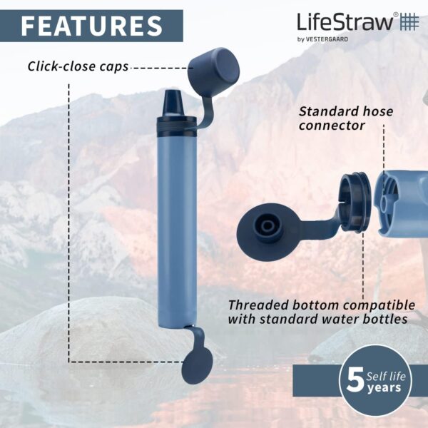 LifeStraw Peak Series Personal Water Filter for Hiking, Camp...