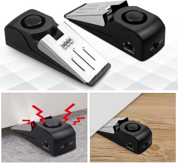 EMDMAK Door Stop Alarm with 120DB Siren Door Stop for Home &...