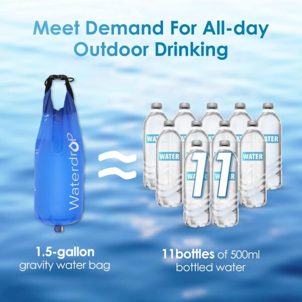 Waterdrop Gravity Water Filter Straw, Camping Water Filtrati...