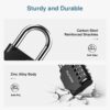 Puroma 4 Pack Combination Lock for Locker 4 Digit Outdoor Wa...