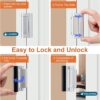 2 Pack Home Security Door Lock,Childproof Door Reinforcement...